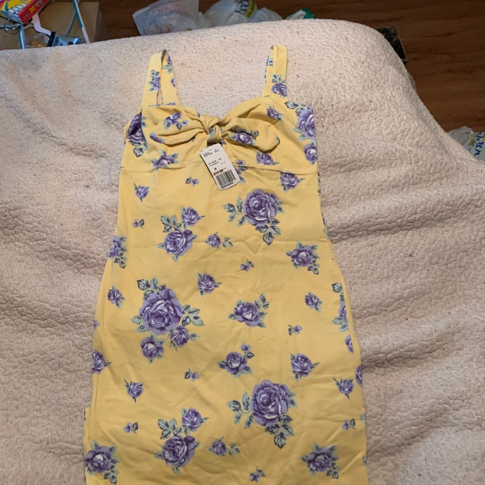 Flower knit dress